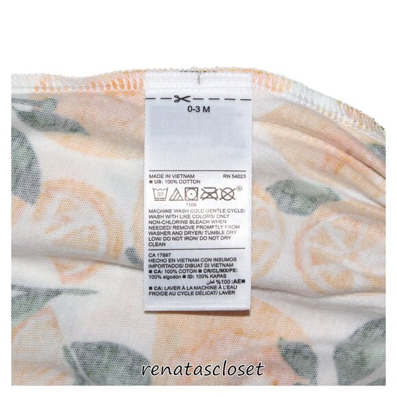 Old Navy Baby Girls' Lemon Printed Flutter-Sleeve Romper NWT - Picture 11 of 13